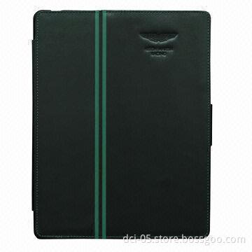 Genuine Leather Case for iPad 4, Black Color